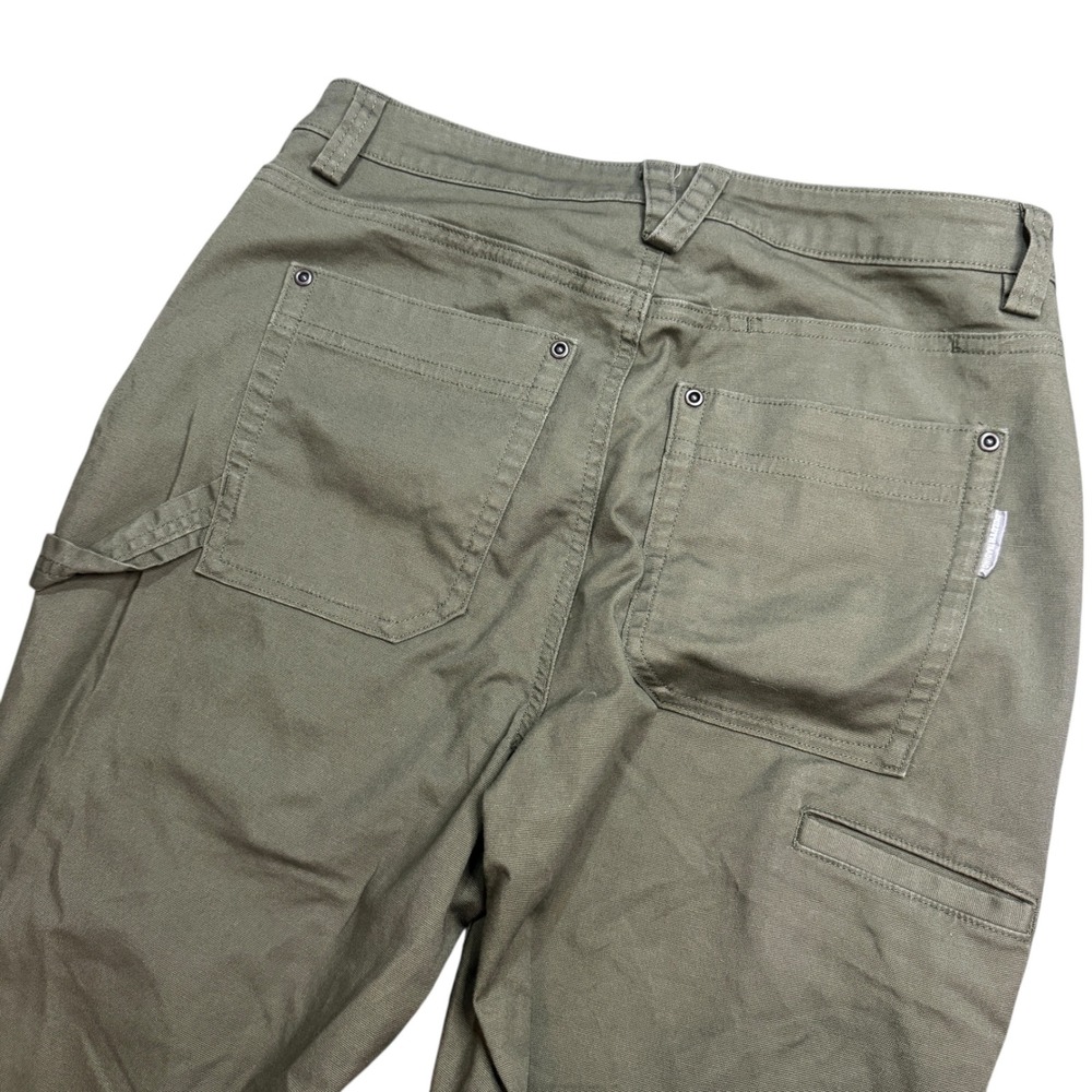 Duluth Trading Co Womens Size 8 Work Utility Pants Olive Green‎ Cotton Blend - Picture 8 of 9